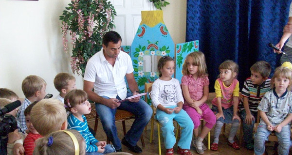 Андрей Котельник пошел в детский сад