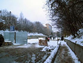Пустить трамвай на Сыхов мешает снег и кризис  