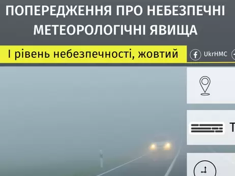  Київ накриє сильний туман - мешканців попередили про небезпеку 