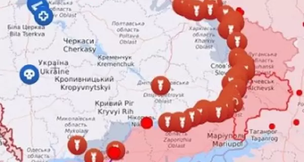 Карта боевых действий в Украине: 27.03.2024