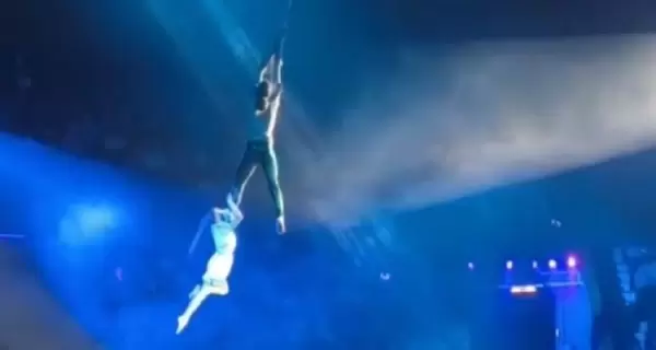 В Запорожье артисты цирка сорвались с 5-метровой высоты прямо во время представления